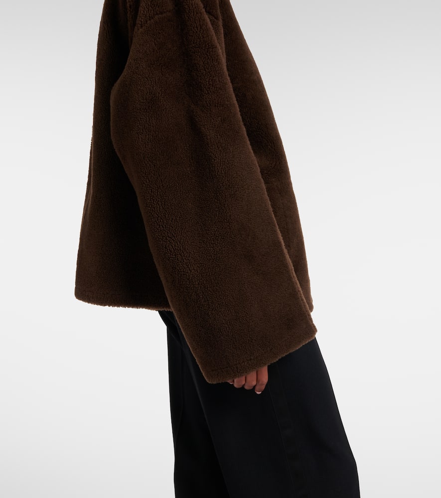 The Row Valorin Shearling Jacket In Brown