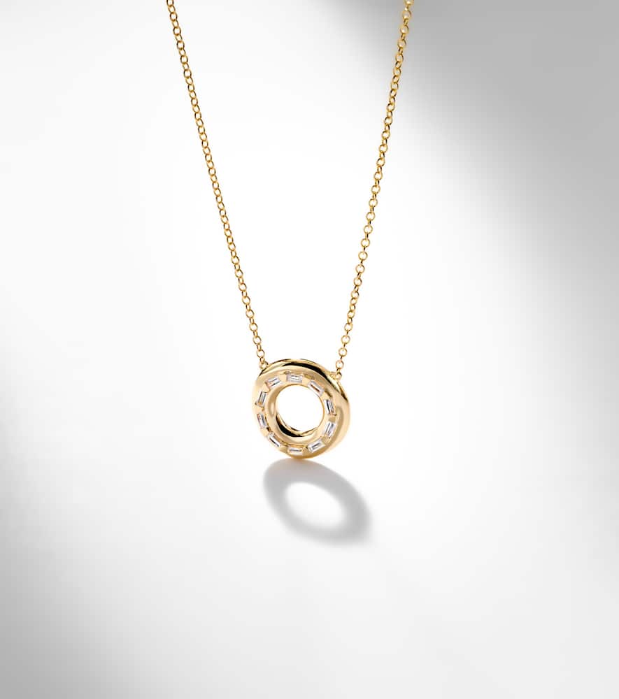 Shay Jewelry 18kt Gold Pendant Necklace With Diamonds In Gold