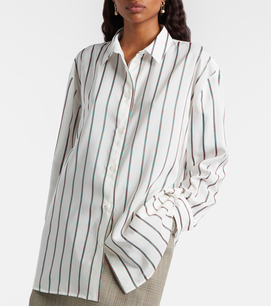 Striped Silk-Blend Jacquard Shirt