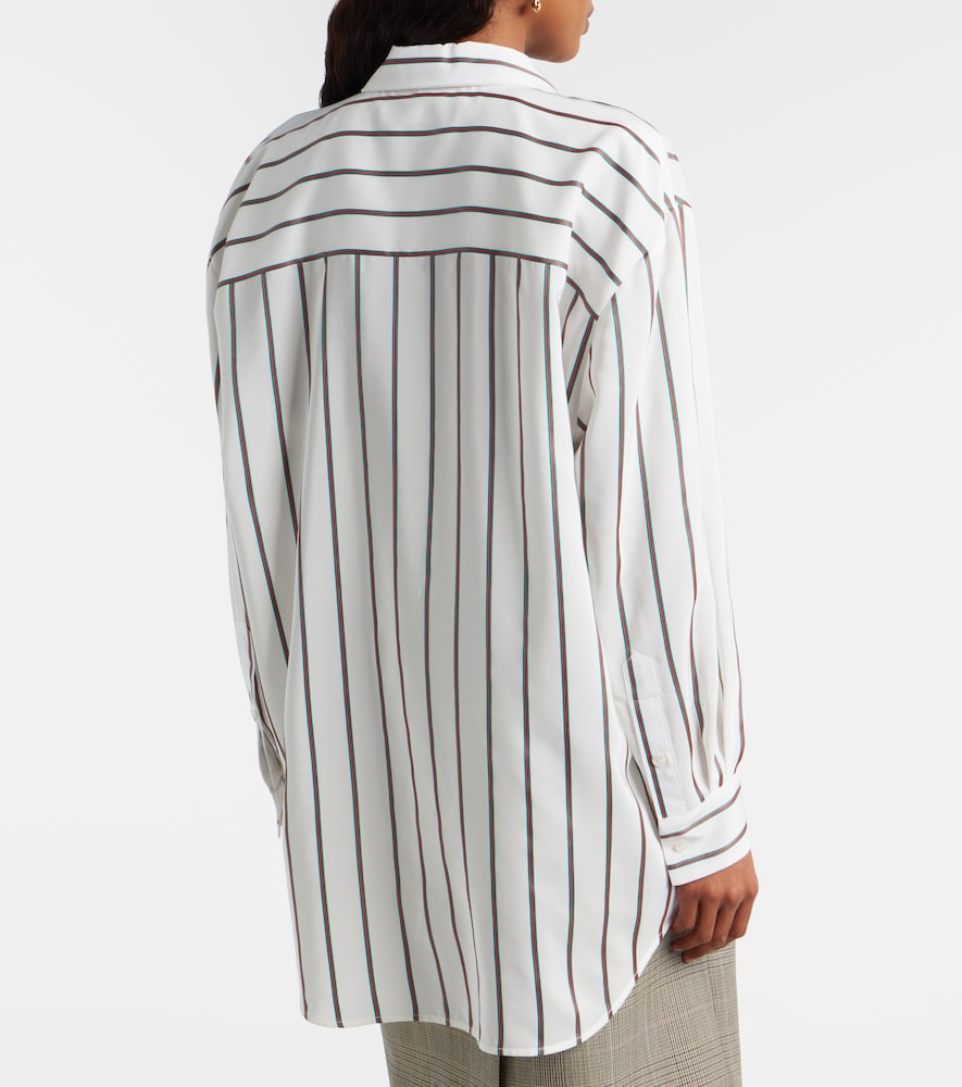  Gucci Gucci Striped Silk-blend Jacquard Shirt 