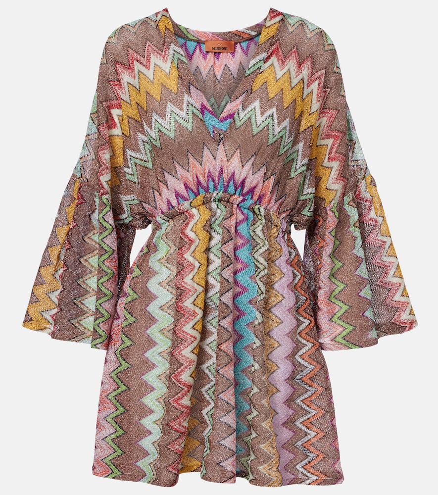 Missoni Zigzag Lamé Kaftan In Multi