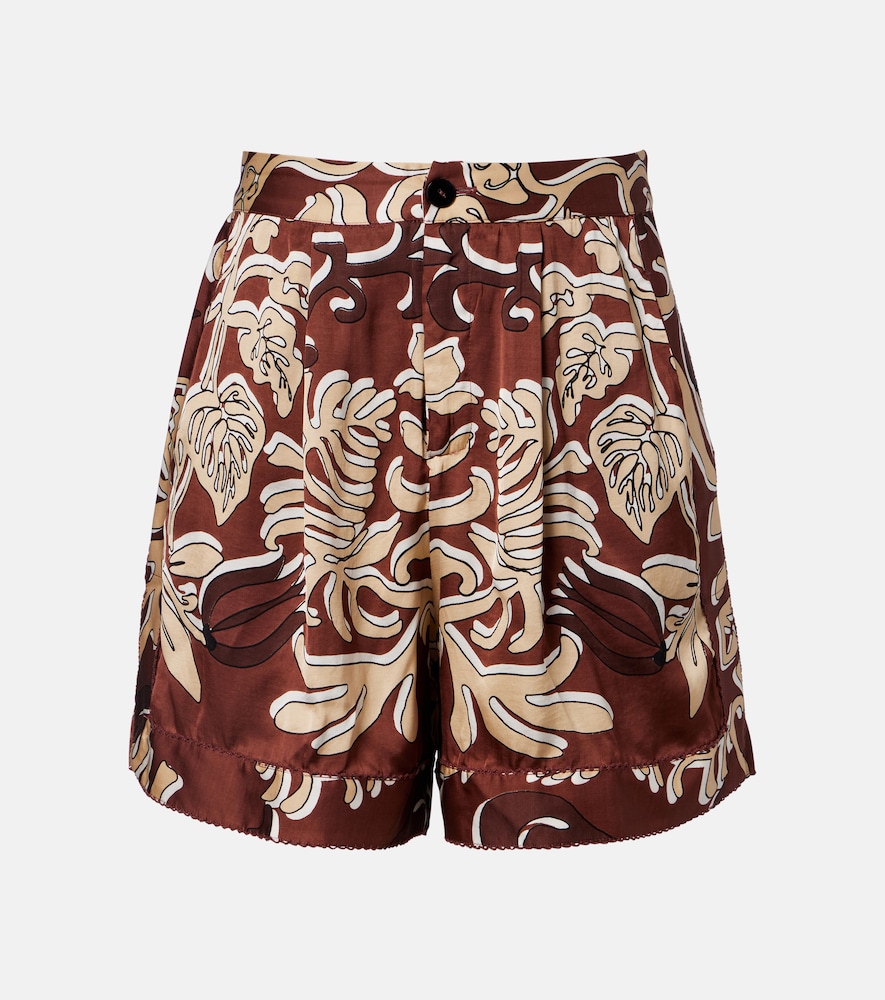 Poupette St Barth Isabelle printed high-rise shorts