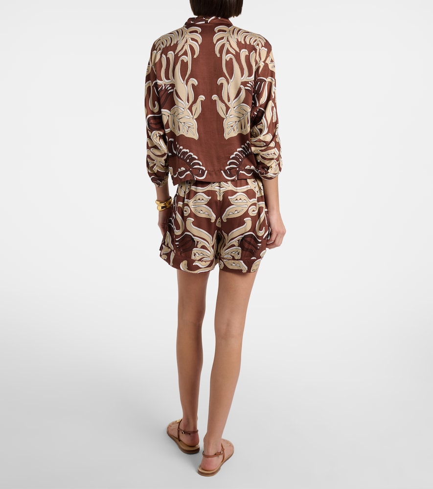  Poupette St Barth Poupette St Barth Bedruckte High-rise Shorts Isabelle 