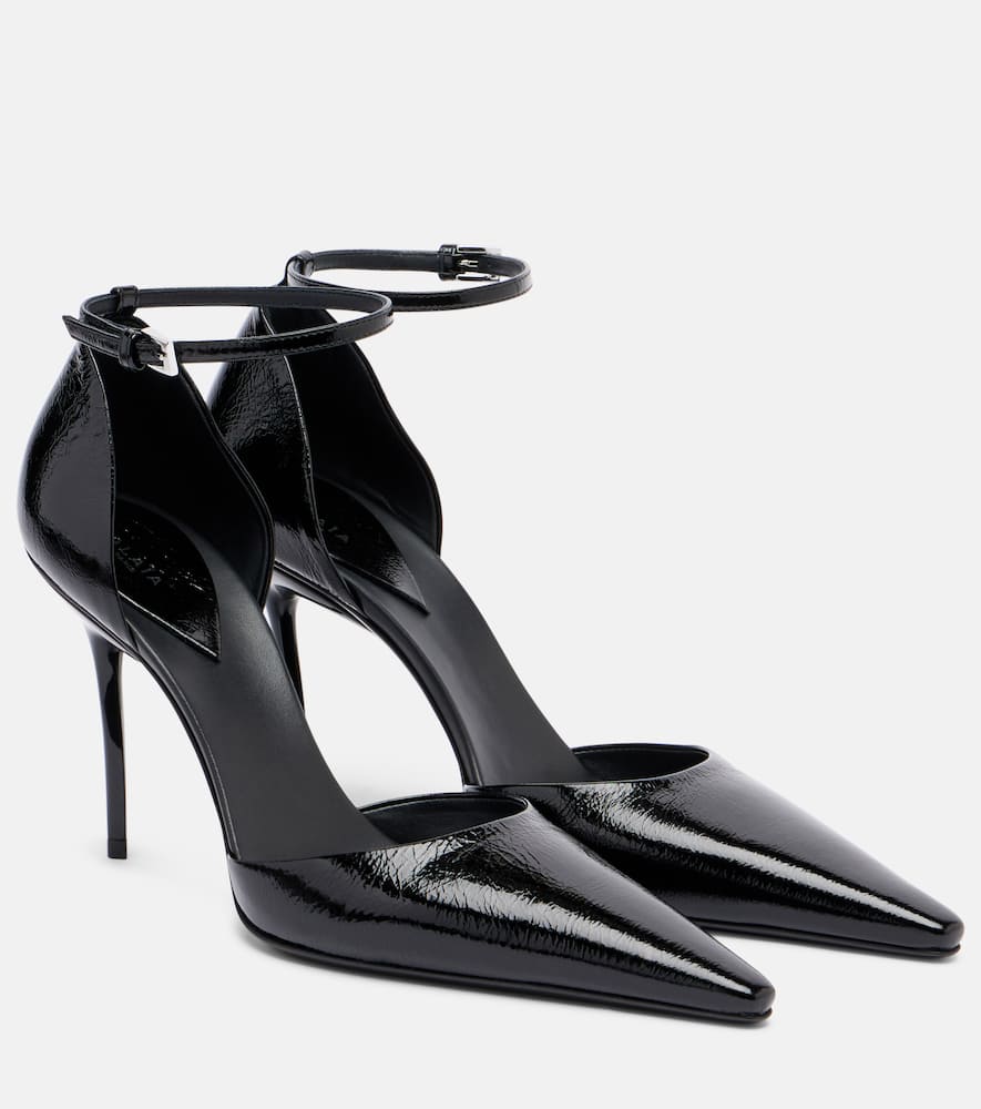 Alaïa D'orsay 110 Patent Leather Pumps In Black