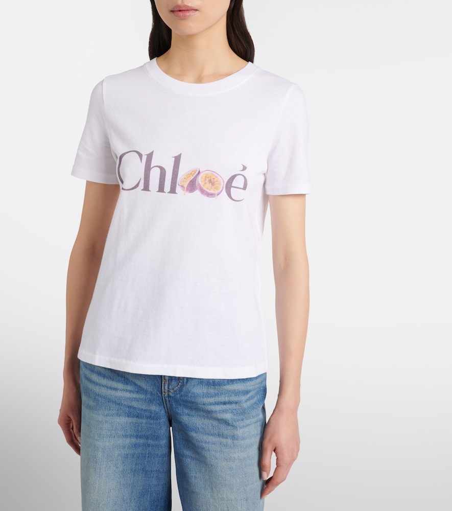  Chloe Chloe Logo Cotton Jersey T-shirt 