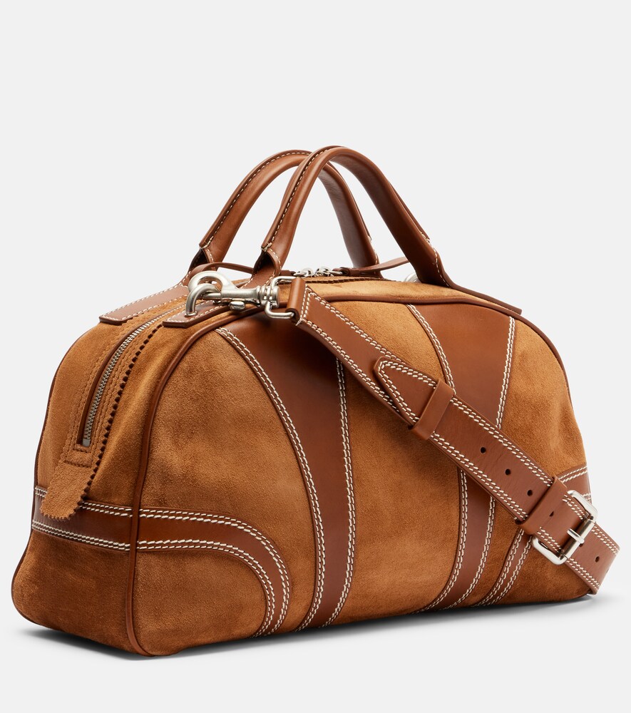  Dries Van Noten Dries Van Noten Henkelasche Aus Veloursleder Mit Leder 