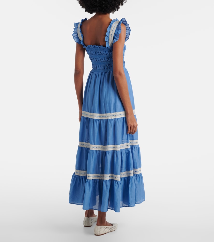  Rixo Rixo Midikleid Aubrie Aus Baumwoll-voile Mit Spitze 