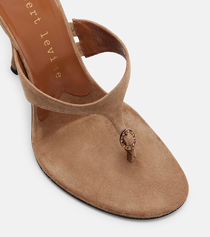  Herbert Levine Herbert Levine Kiss And Tell 100 Suede Mules 