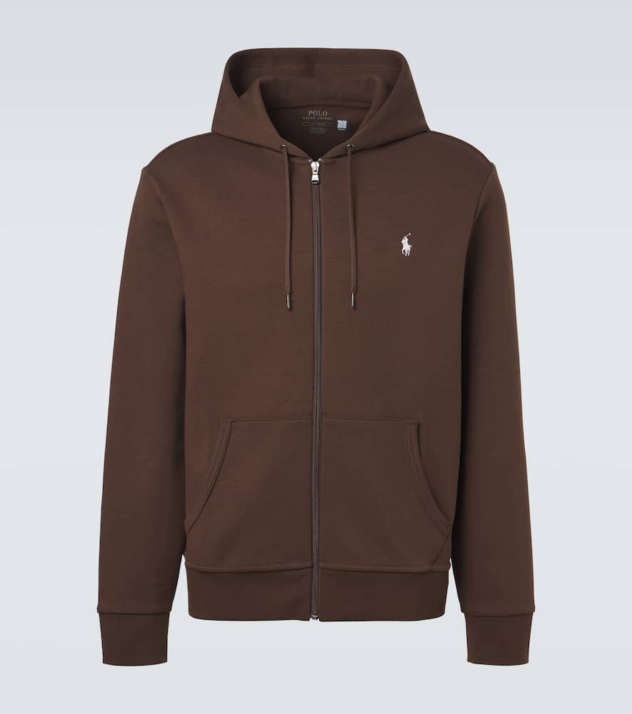 Polo Ralph Lauren Cotton-blend Hoodie In Brown