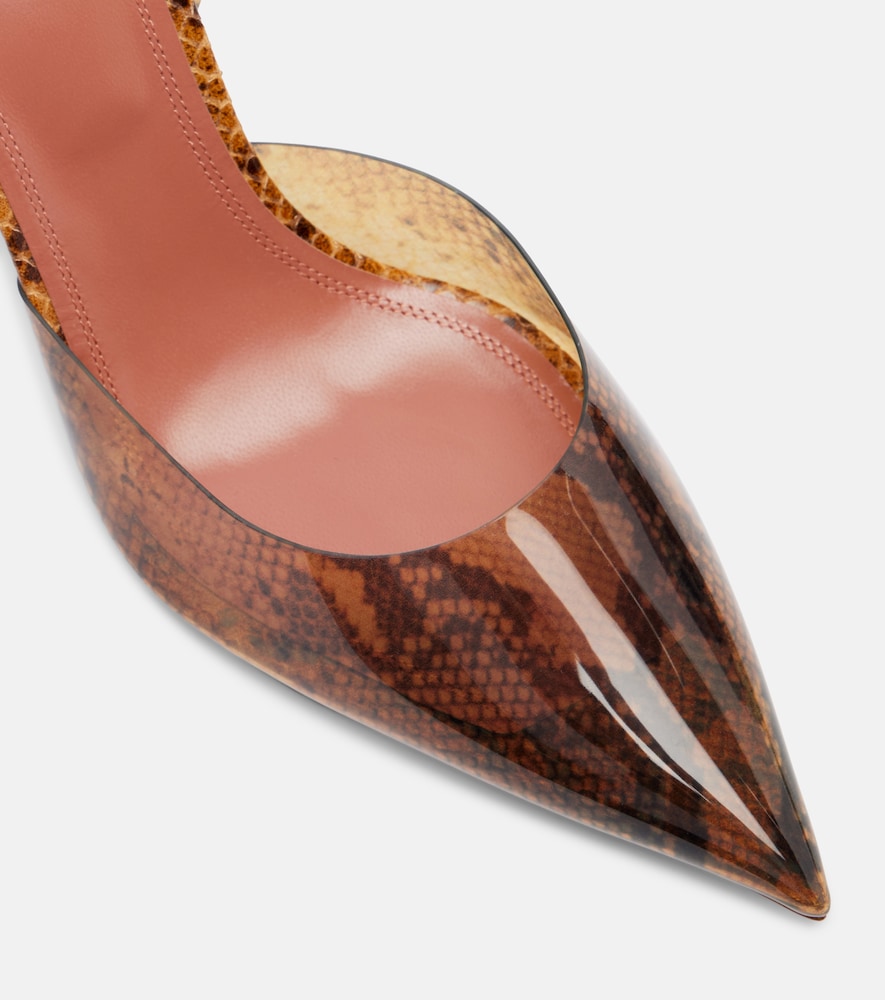 Holli Snake-Print Pvc Slingback