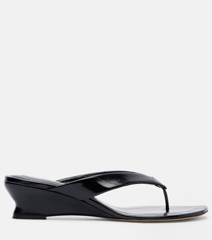  Le Monde Beryl Le Monde Béryl Sandalen Micro Wedge Aus Leder 