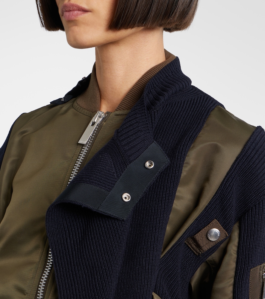 Paneled Blouson Jacket