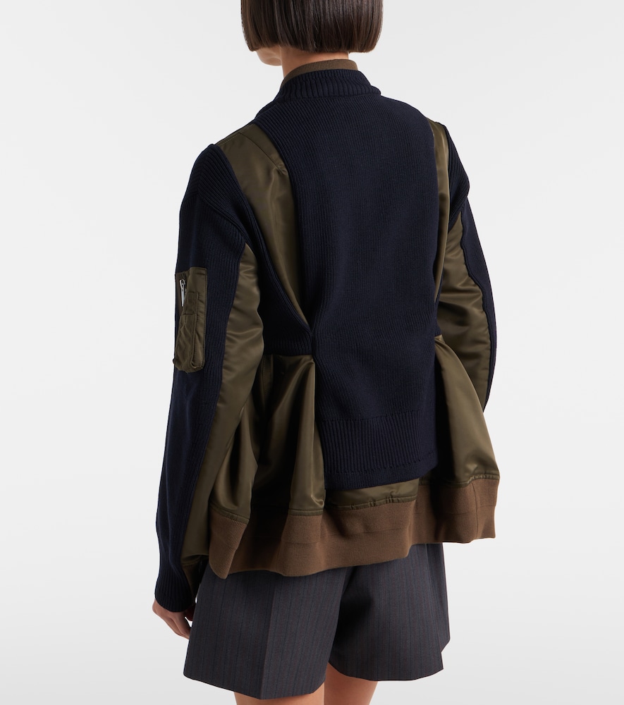 Paneled Blouson Jacket