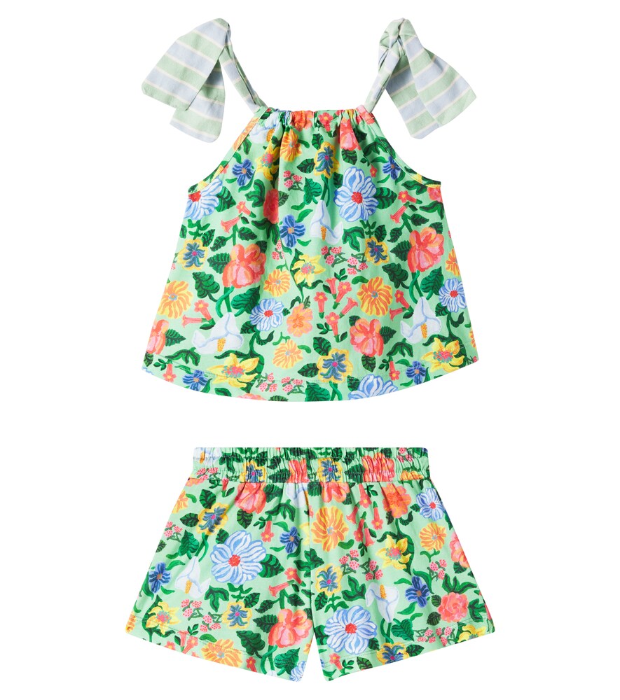  Fabula Fábula Set Floresceu Aus Top Und Shorts Aus Baumwolle 