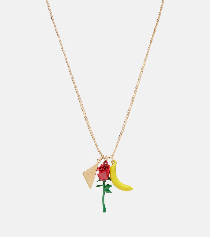 Prada Logo pendant necklace