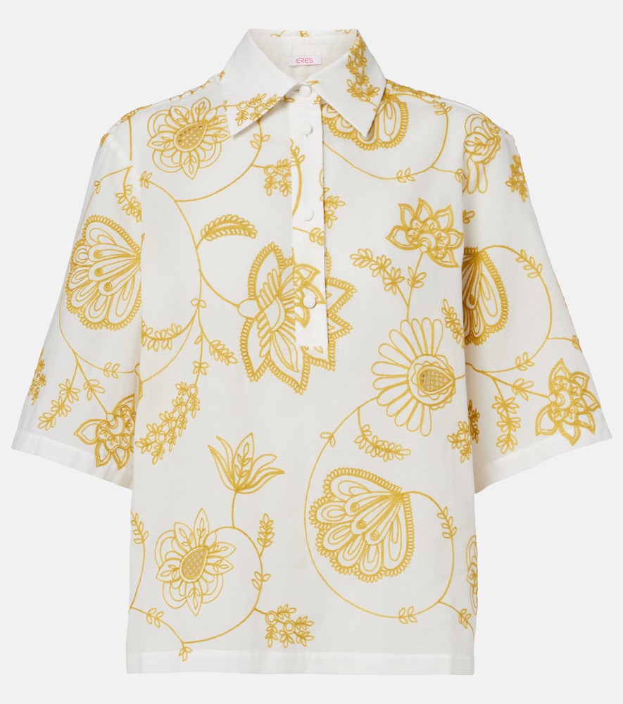 Eres Izana embroidered cotton-blend shirt