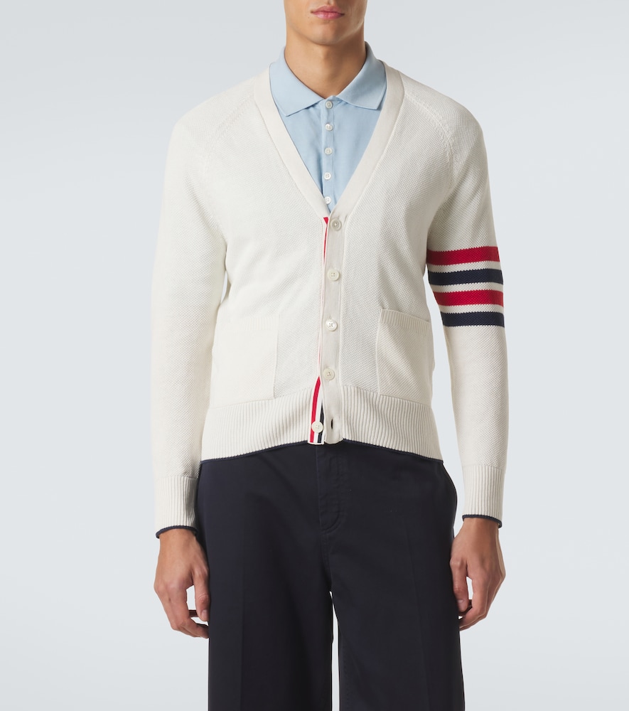  Thom Browne Thom Browne Cardigan 4-bar Aus Leinen Und Baumwolle 