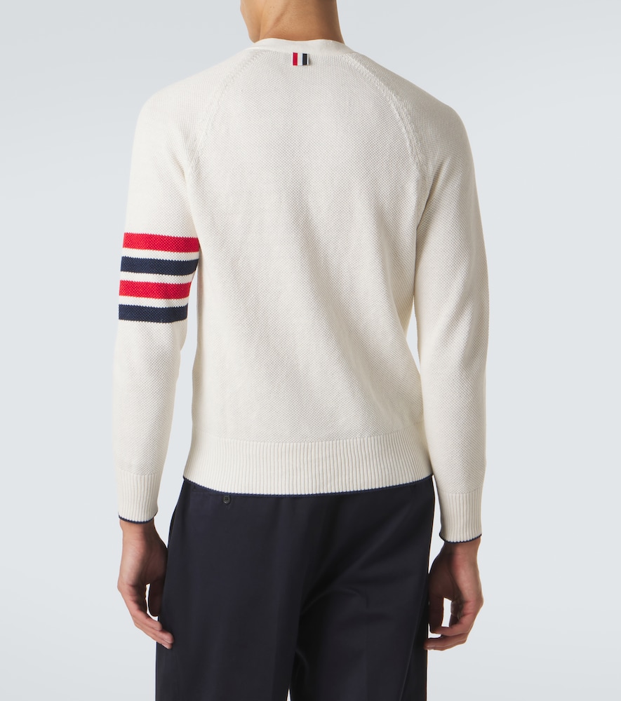4-Bar Linen And Cotton Cardigan