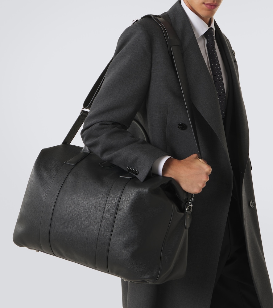 Canali Leather duffel bag | Thumbnail 5