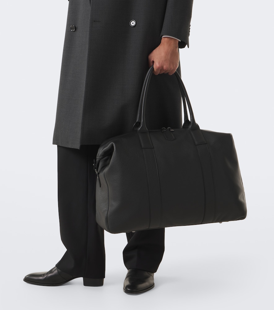 Canali Leather duffel bag | Thumbnail 6