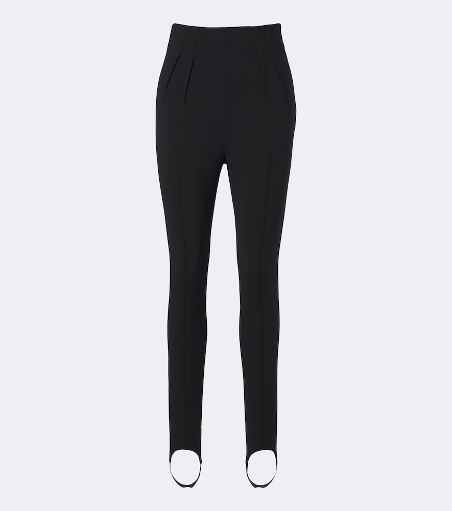 Leggings in misto lana con staffe