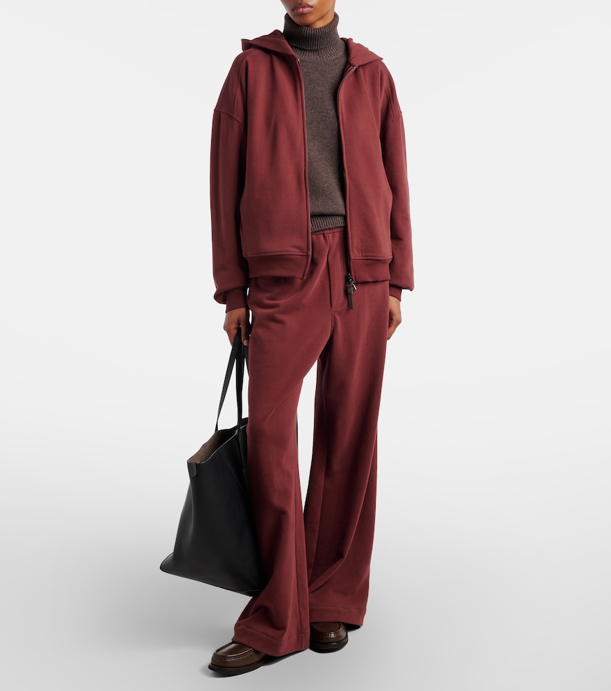 Brunello Cucinelli Monili cotton jersey zip-up hoodie