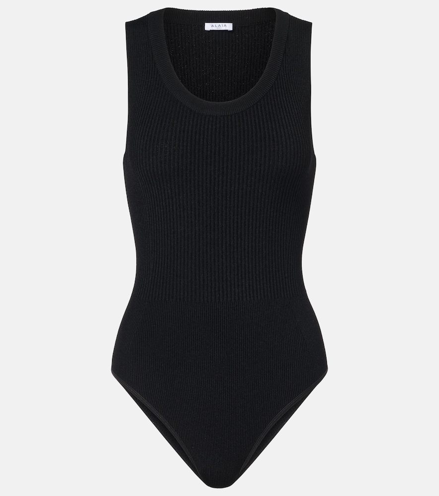 Alaïa Ribbed-Knit Bodysuit