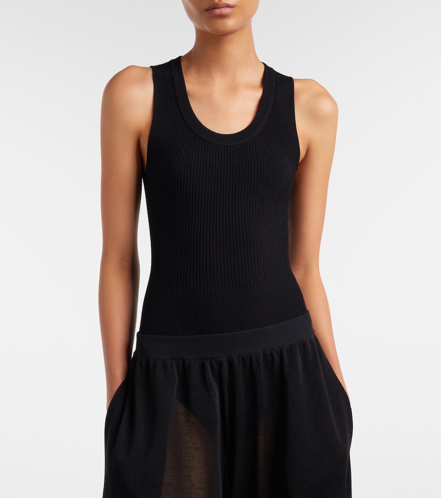 Alaïa Ribbed-Knit Bodysuit