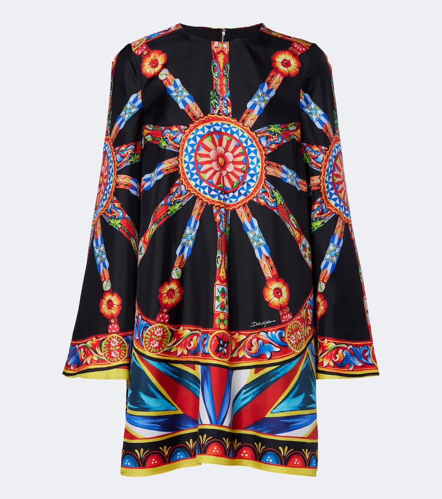 Kaftan Carretto aus Seiden-Twill