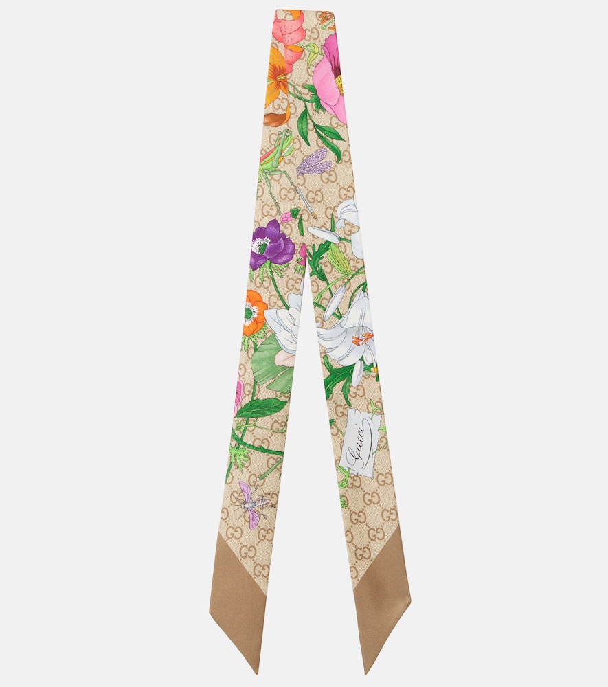 Tuch GG aus Seiden-Jacquard