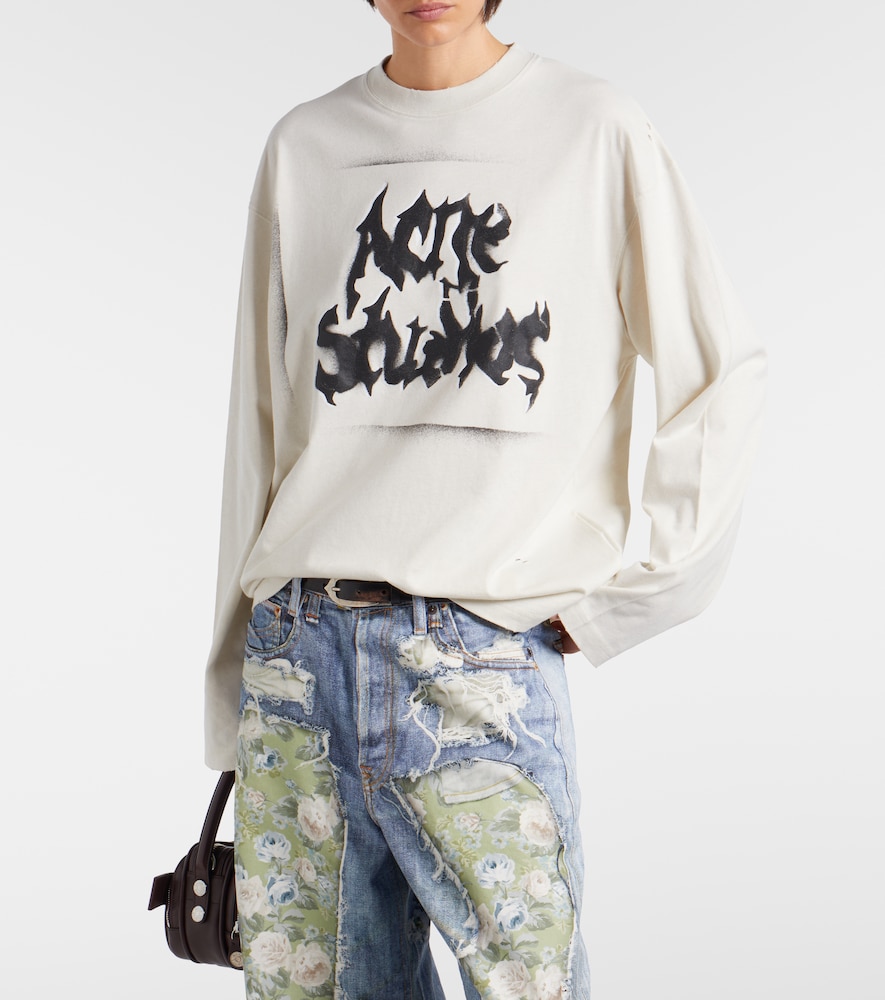  Acne Studios Acne Studios Logo Cotton-blend Jersey Sweatshirt 