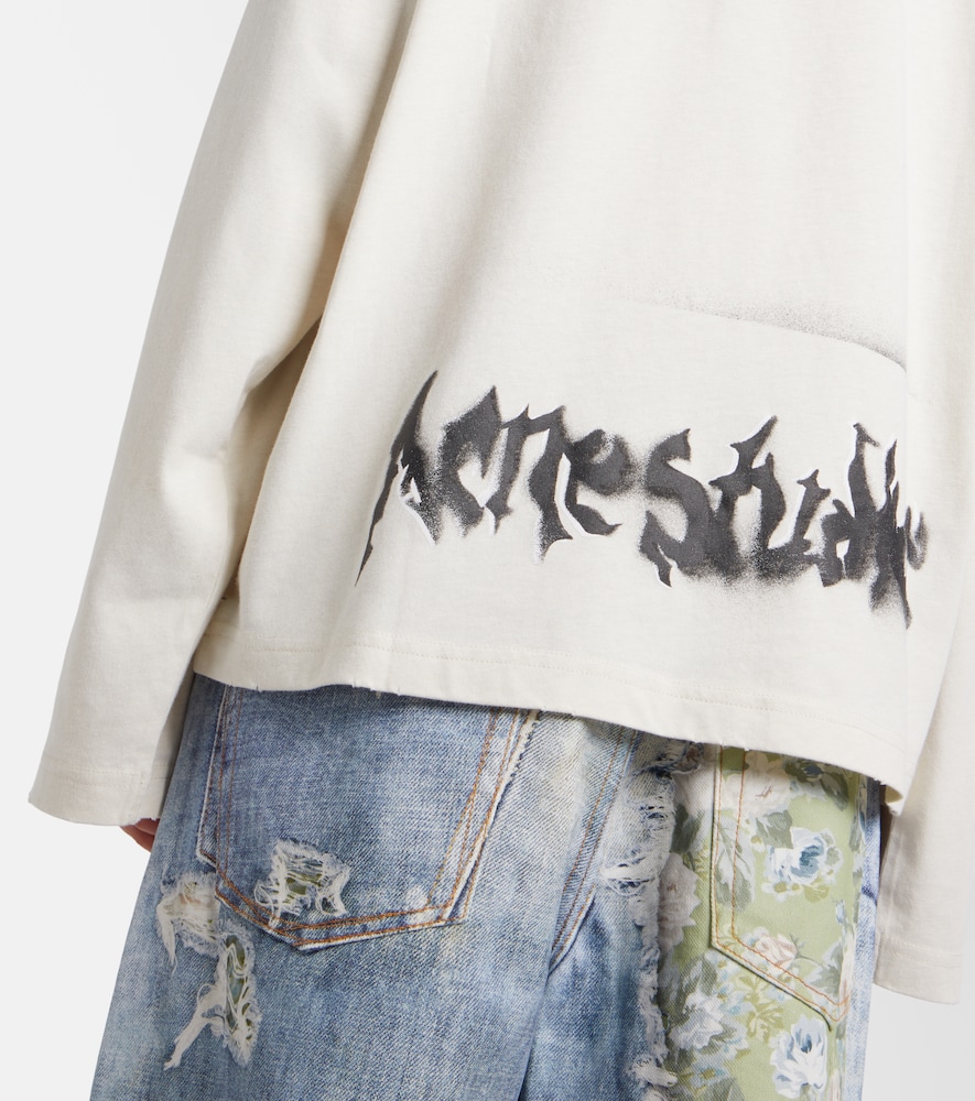  Acne Studios Acne Studios Logo Cotton-blend Jersey Sweatshirt 