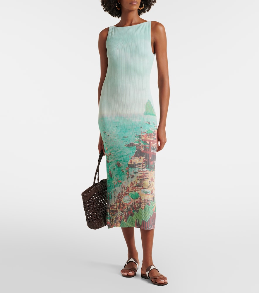 Staud Bryn printed compact knit midi dress | Thumbnail 2 Staud Bryn printed compact knit midi dress | Thumbnail 2