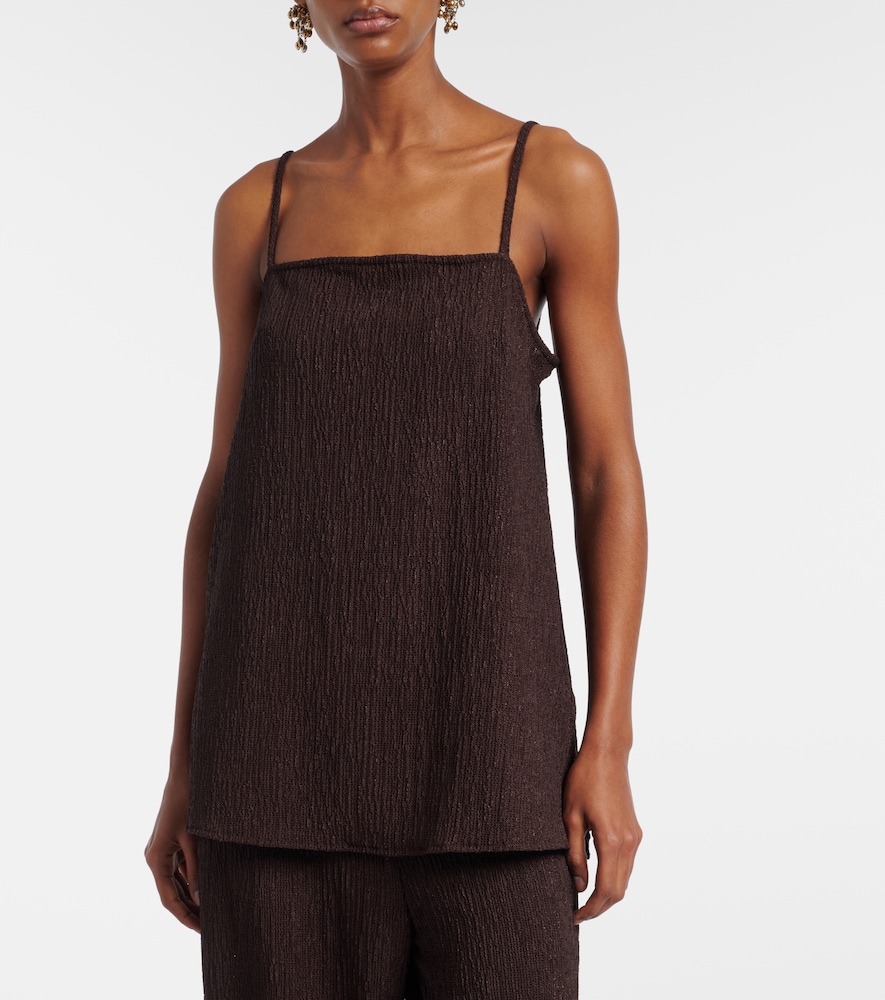 Jade Swim Iris seersucker top