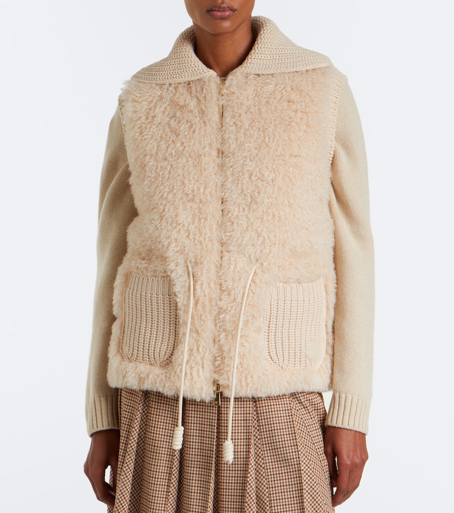 Moncler hearling and cashmere down vest | Thumbnail 2