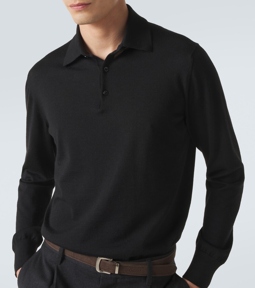 Wool Polo Sweater