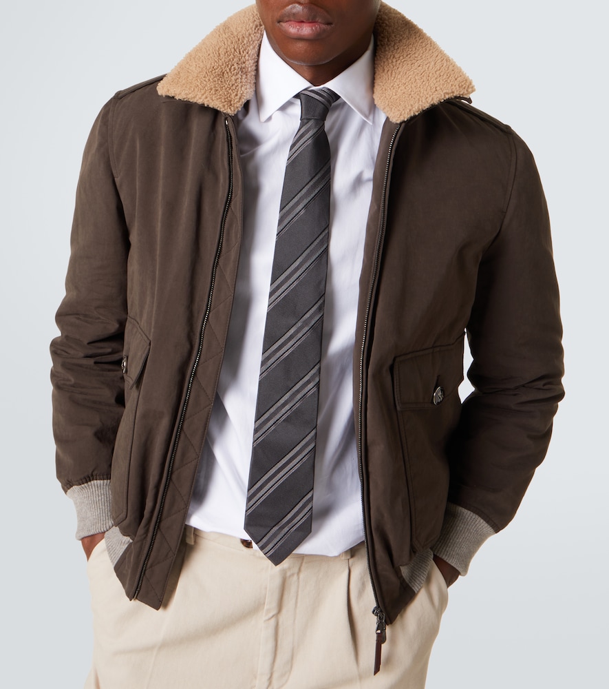 Brunello Cucinelli Striped silk tie | Thumbnail 2