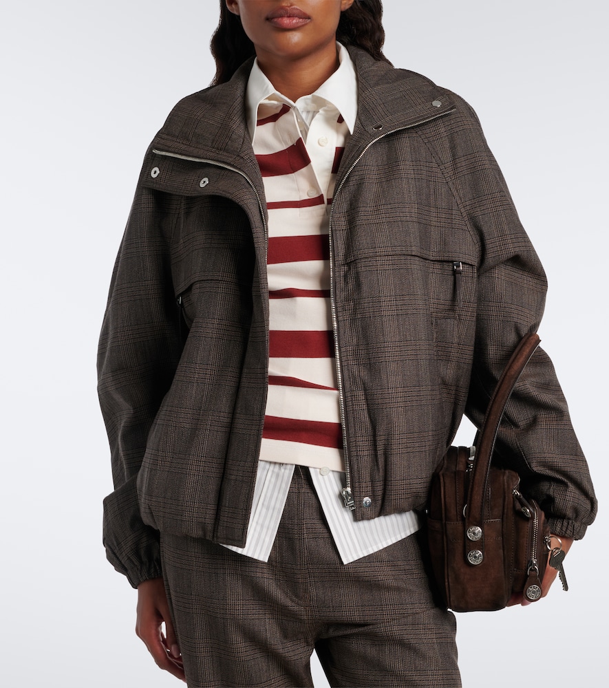 Prince Of Wales Check Wool-Blend Jacket
