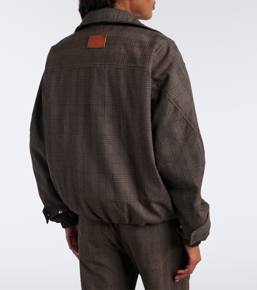 Prince Of Wales Check Wool-Blend Jacket