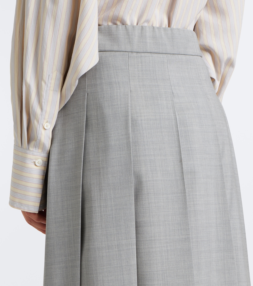 'S Max Mara Pleated Virgin Maxi