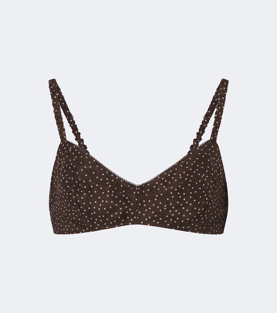 Bra Top aus Seidenorganza