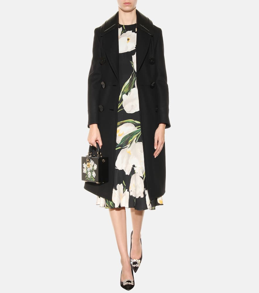 Roger Vivier Embellished Satin Pumps In Black