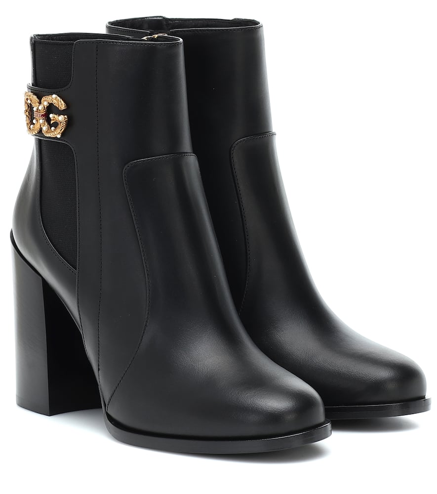 Dolce & Gabbana Boots RODEO 90 LEATHER ANKLE BOOTS