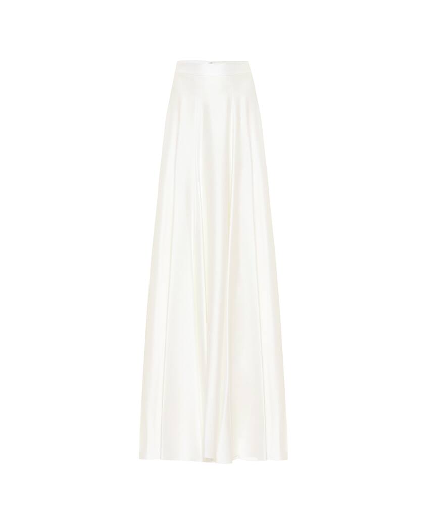 satin bridal maxi skirt