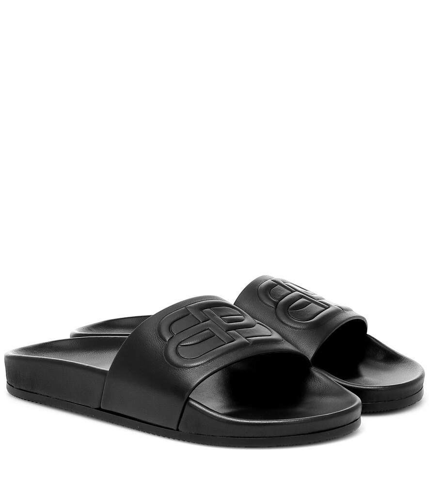balenciaga black slides