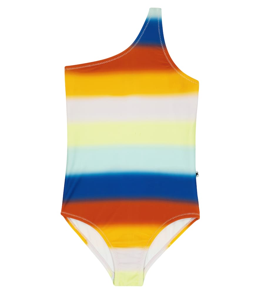 Molo Nai one-shoulder striped swimsuit
