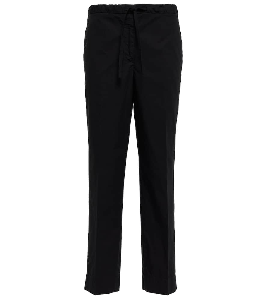 Jil Sander High-rise straight cotton pants