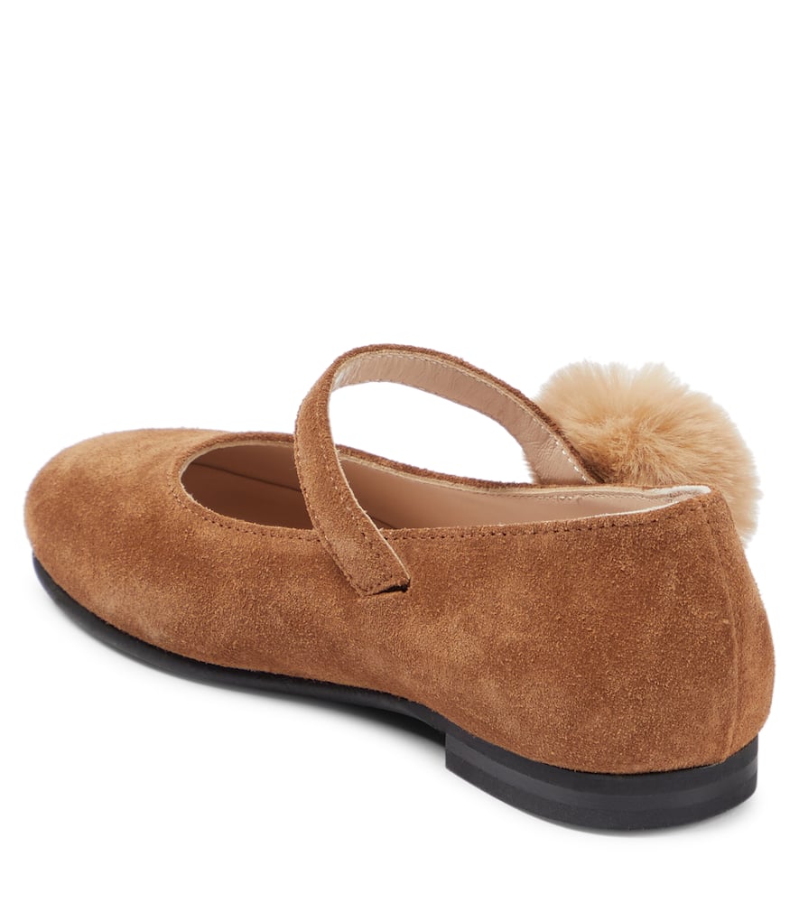 Il Gufo Suede Ballet Flats In Brown