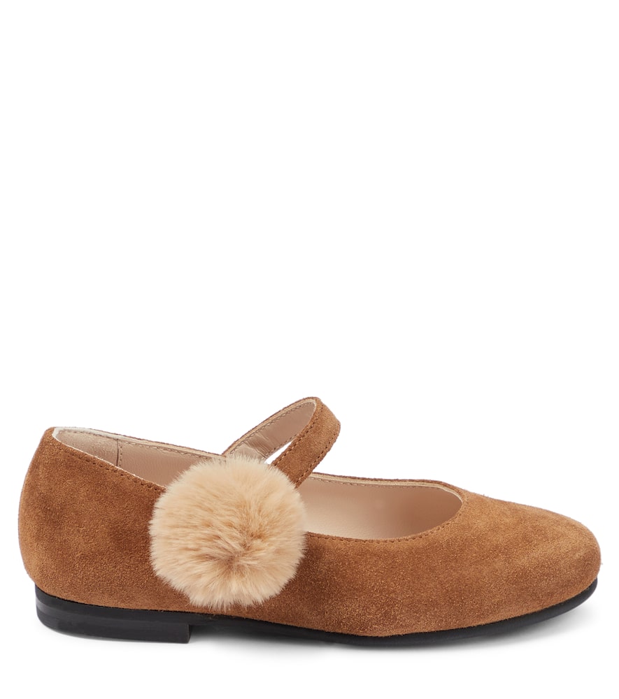 Il Gufo Suede Ballet Flats In Brown