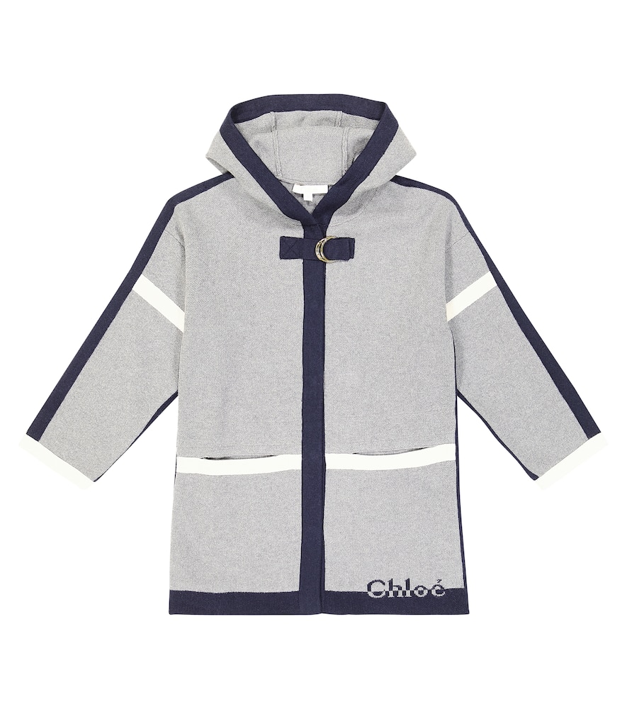 Chloé Kids Cotton and wool coat